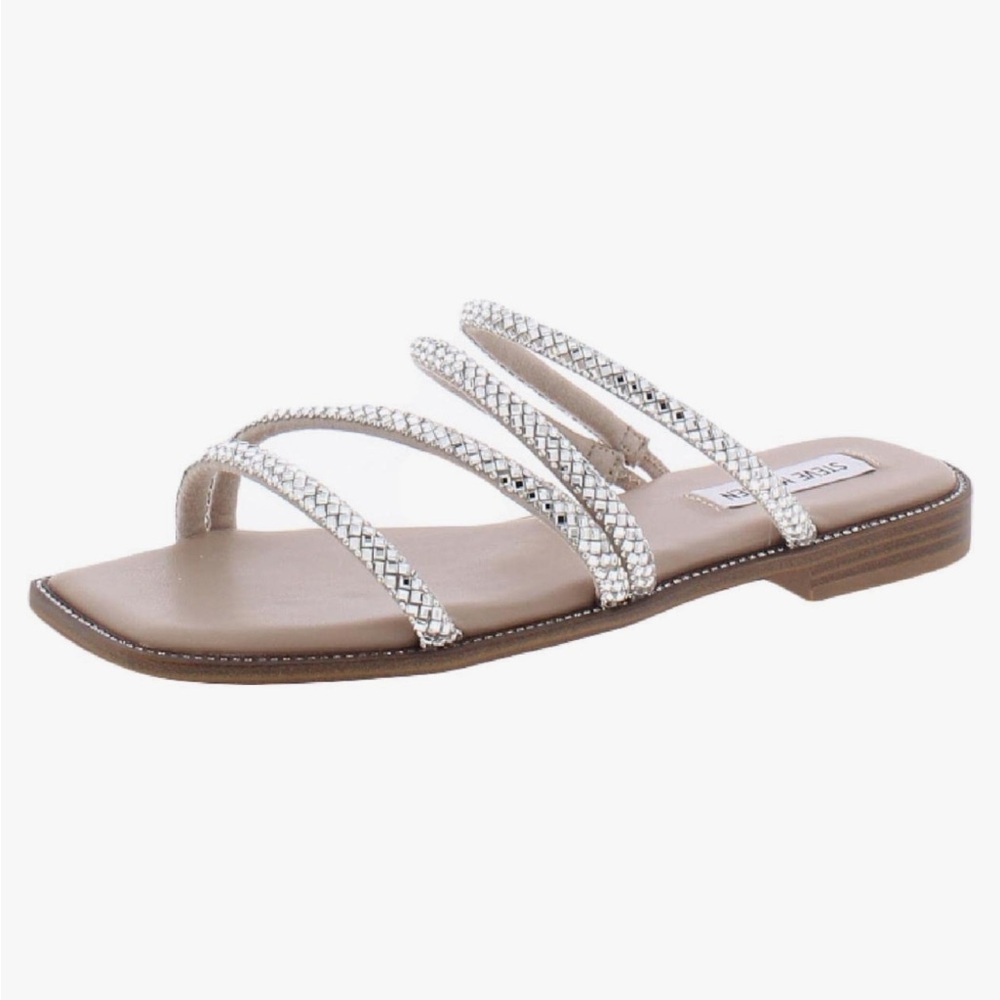 Steve Madden Akela Rhinestone Sandals- Size 6